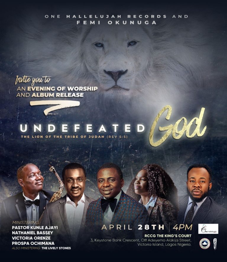 Event: Femi Okunuga To Launch Sophomore Album “Undefeated God” [@femiokunuga]