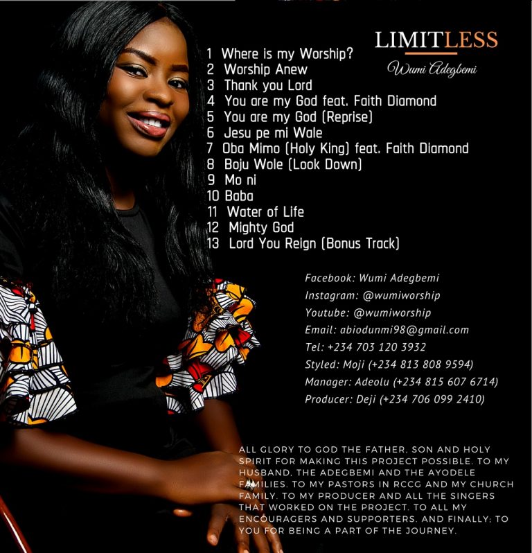 New Album – Wumi Adegbemi – Limitless