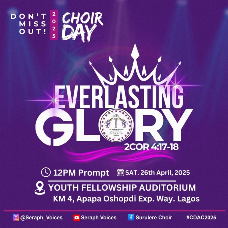New Event – Seraph Voices Choir Day 2025 – A Gospel Musical & Drama Concert